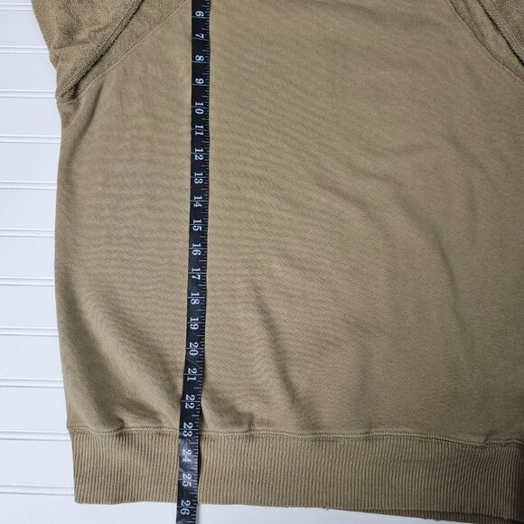 Aerie Women's Tan Terry Cloth Raglan Sleeve Distressed Sweatshirt Size XS NWT - Picture 15 of 16